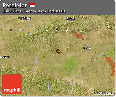 Satellite Map of Petak-lor