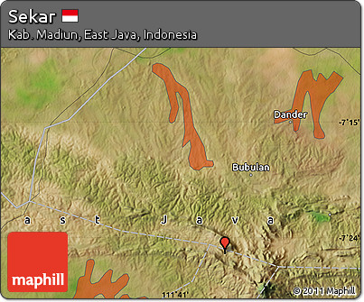 Satellite Map of Sekar