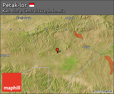Satellite Map of Petak-lor