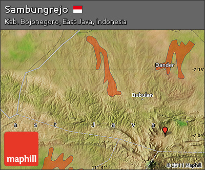 Satellite Map of Sambungrejo