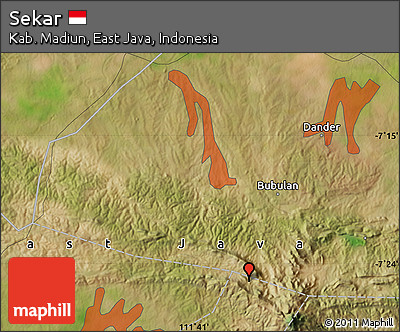 Satellite Map of Sekar