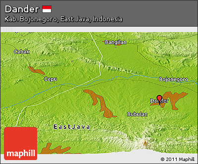 Physical Panoramic Map of Dander