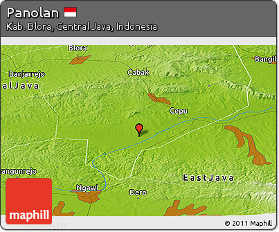 Physical Panoramic Map of Panolan