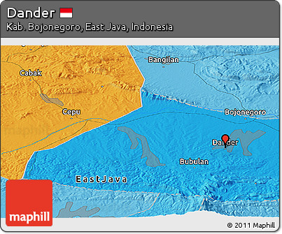 Political Panoramic Map of Dander