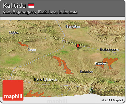 Satellite Panoramic Map of Kalitidu