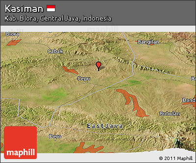 Satellite Panoramic Map of Kasiman