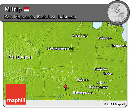 Physical 3D Map of Mlirip