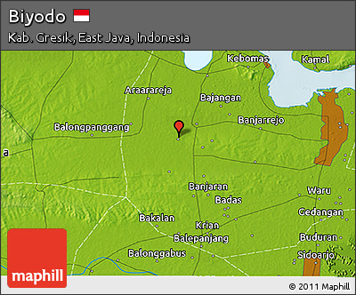 Physical 3D Map of Biyodo