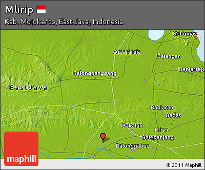 Physical 3D Map of Mlirip