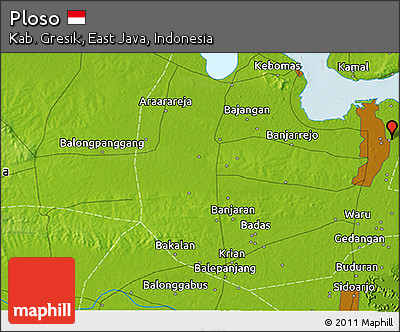 Physical 3D Map of Ploso