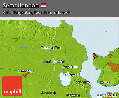 Physical 3D Map of Sembilangan