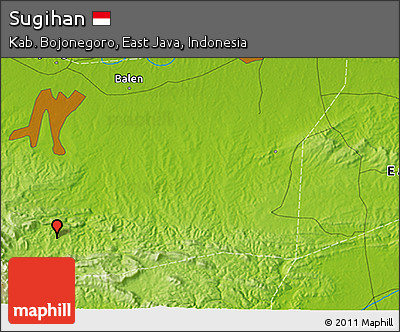 Physical 3D Map of Sugihan