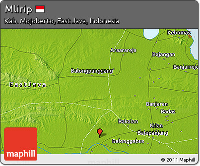 Physical 3D Map of Mlirip