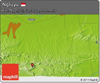 Physical 3D Map of Ngluyu