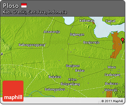 Physical 3D Map of Ploso