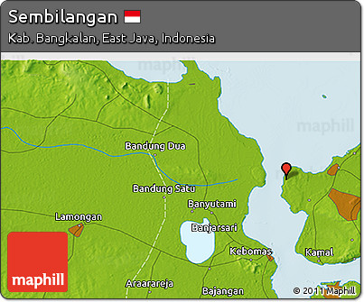 Physical 3D Map of Sembilangan