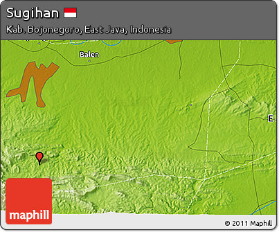 Physical 3D Map of Sugihan