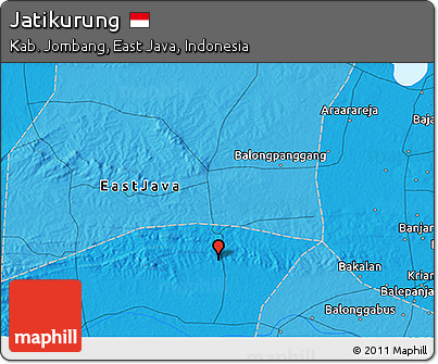 Political 3D Map of Jatikurung