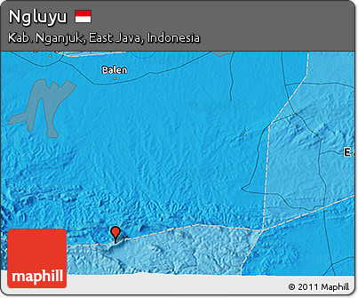 Political 3D Map of Ngluyu
