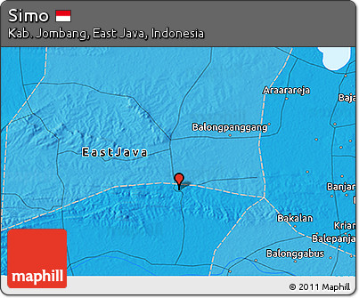 Political 3D Map of Simo
