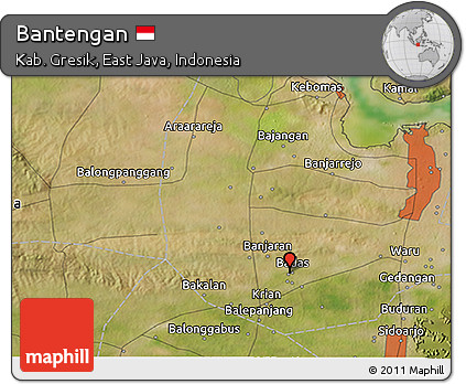 Satellite 3D Map of Bantengan