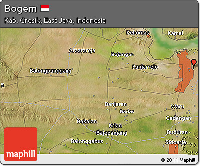 Satellite 3D Map of Bogem