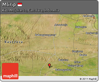 Satellite 3D Map of Mlirip