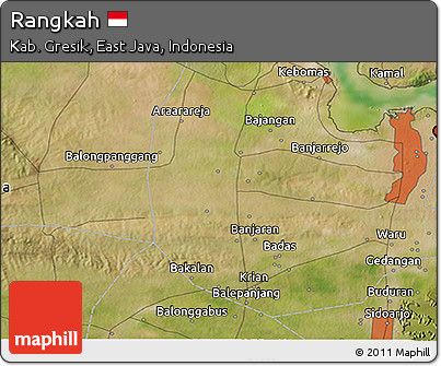 Satellite 3D Map of Rangkah