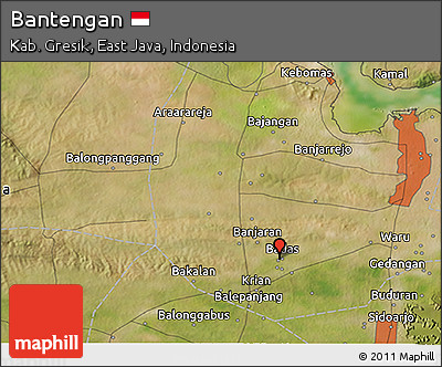 Satellite 3D Map of Bantengan