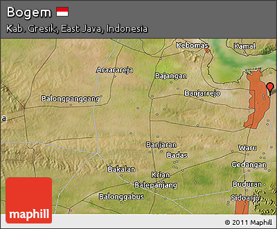 Satellite 3D Map of Bogem
