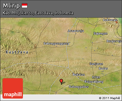 Satellite 3D Map of Mlirip