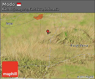 Satellite 3D Map of Modo