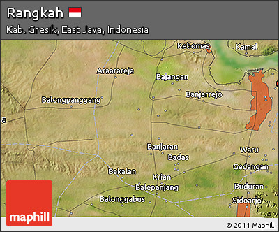 Satellite 3D Map of Rangkah