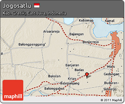 Shaded Relief 3D Map of Jogosatlu