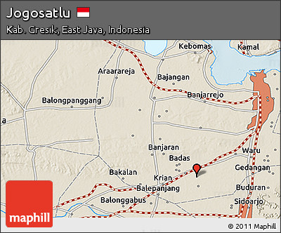 Shaded Relief 3D Map of Jogosatlu