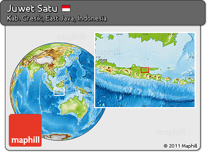 Physical Location Map of Juwet Satu