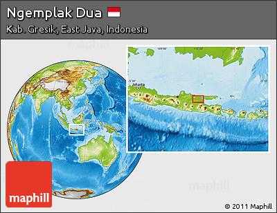 Physical Location Map of Ngemplak Dua