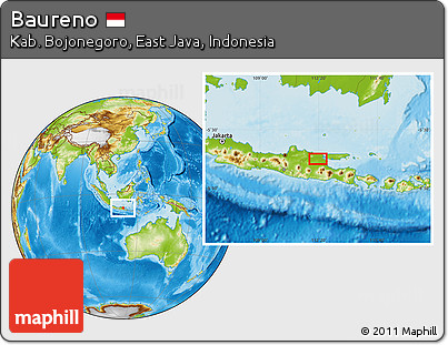Physical Location Map of Baureno