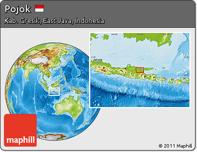 Physical Location Map of Pojok