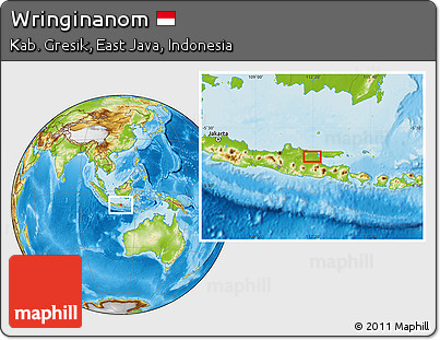 Physical Location Map of Wringinanom