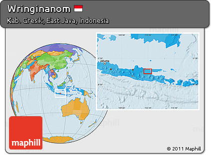 Political Location Map of Wringinanom