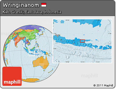 Political Location Map of Wringinanom