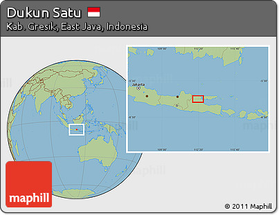 Savanna Style Location Map of Dukun Satu
