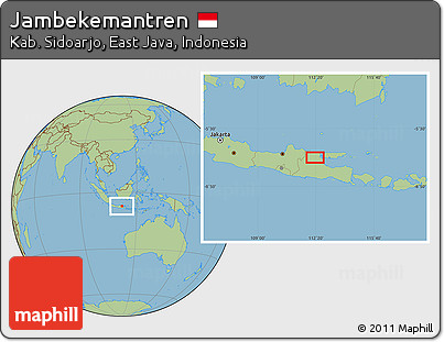 Savanna Style Location Map of Jambekemantren