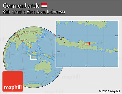Savanna Style Location Map of Cermenlerek