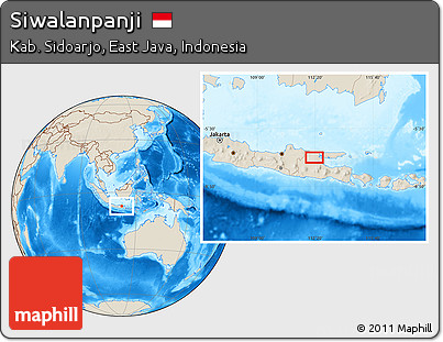 Shaded Relief Location Map of Siwalanpanji