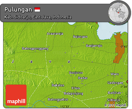 Physical Map of Pulungan