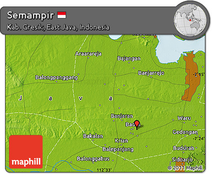 Physical Map of Semampir