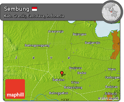 Physical Map of Sembung