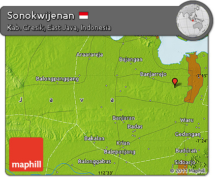 Physical Map of Sonokwijenan